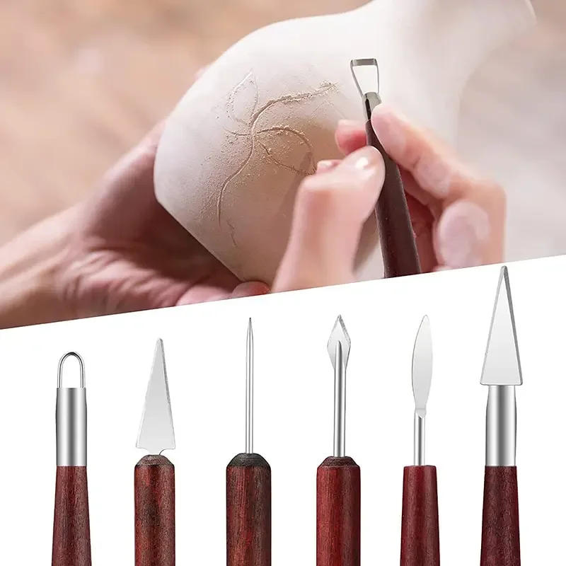 Artist's 6-Piece Wooden Potter - Wood Chisel Set ulasan dan harga