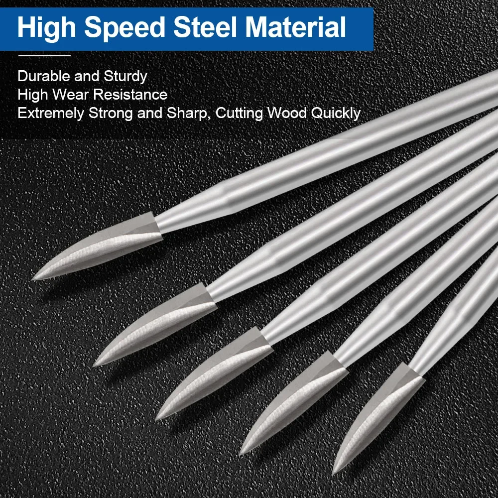 5 Pcs Rotary Tool Wood Carving - Wood Chisel Set ulasan dan harga